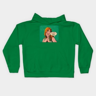 Pop Art Girl Kids Hoodie